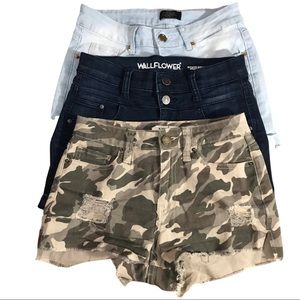 Jean shorts miscellaneous (Wallflower, YMI, 2 Blue) Size 1
